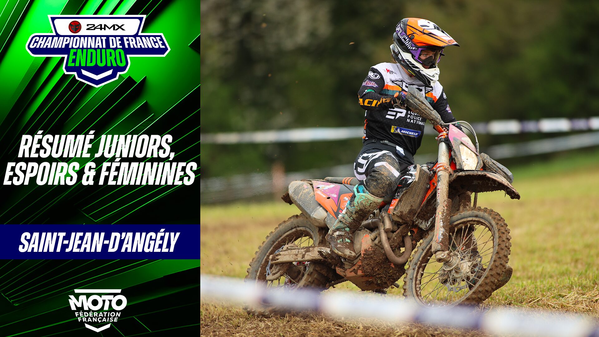 Résumé Juniors, Espoirs et Féminines – Enduro France 24MX – Saint-Jean-d’Angély (17)